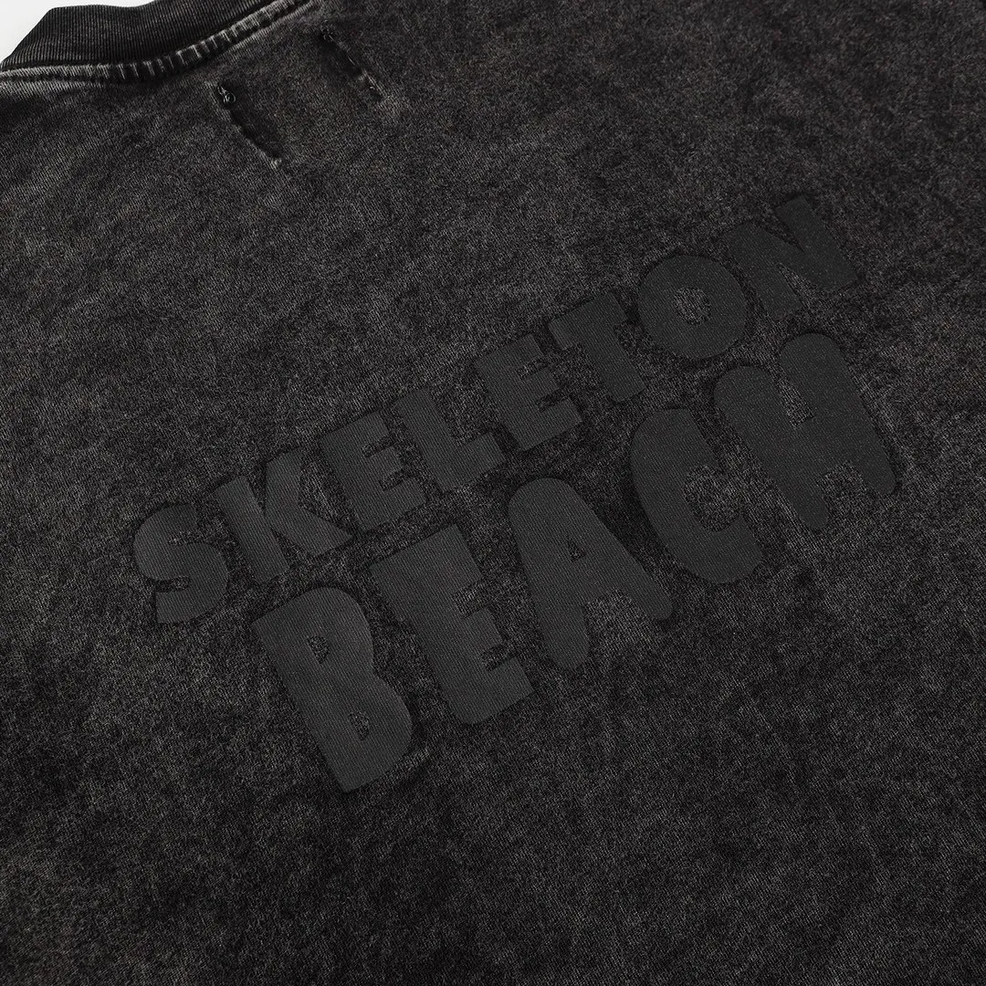 GALLERY.DEPT Summer new short-sleeved model number: D3133#P116 Color: washed black Size: S M L XL